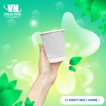 Ly giấy 2 lớp kim tuyến 8oz (240ml)